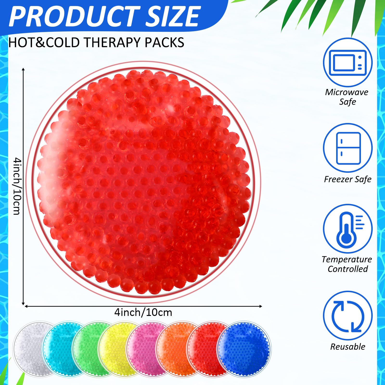 TrelaCo Paquete de 80 paquetes fríos Boo Boo para lesiones, paquetes de hielo pequeños coloridos para cara redonda caliente y fría, paquete de hielo para dientes del juicio, paquete de hielo, compresa
