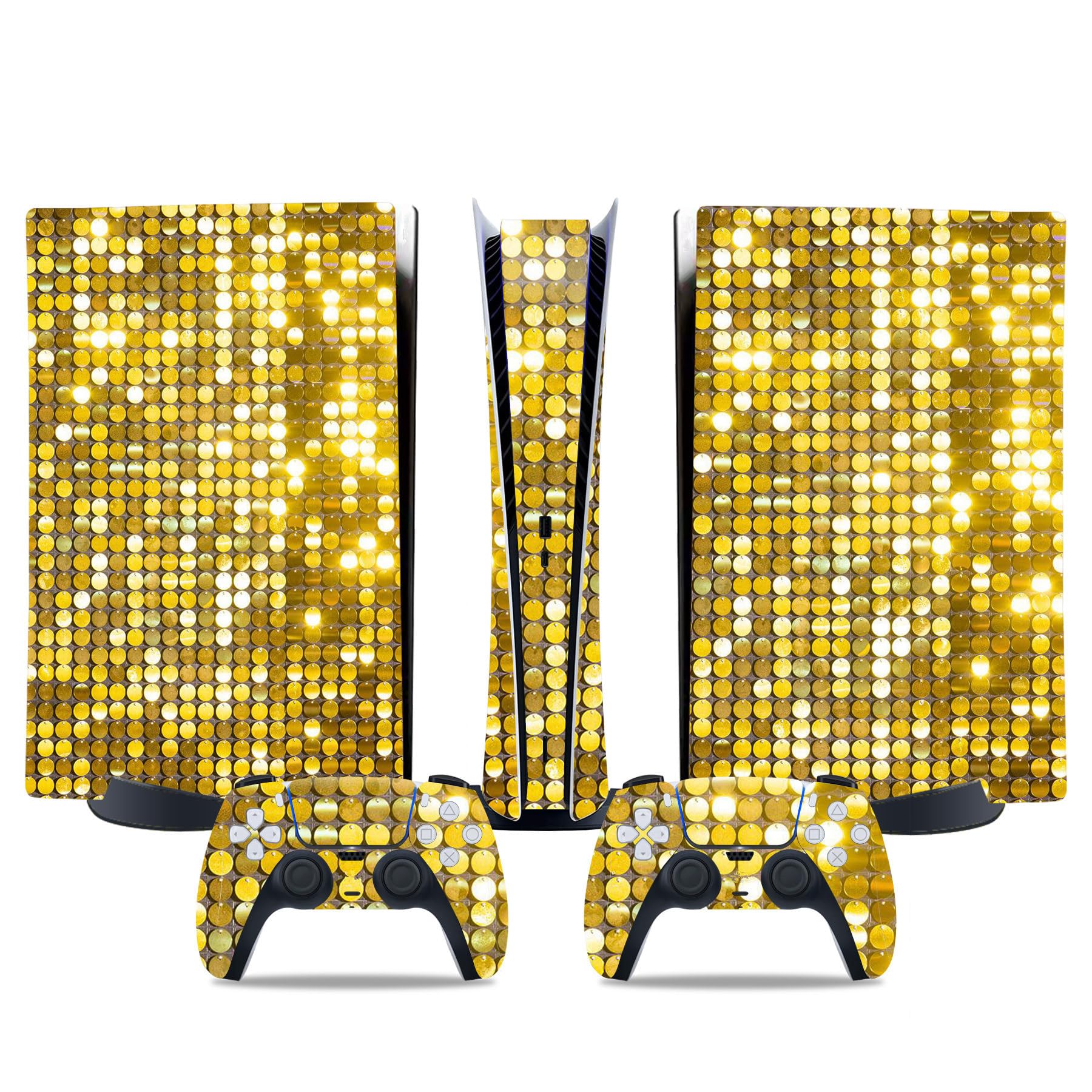 Decal Skin for Ps4 Pro, Whole Body Vinyl Sticker Cover for PlayStation 4 Pro Console and Controller (Include 4pcs Light Bar Stickers) (PS4 Pro, Magma) — view 13