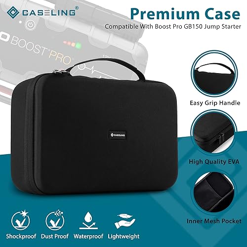 Miniatura 3 de Funda de protección Eva - 13.5 x 8.3 pulgadas - Carcasa rígida para Boost Pro GB150 3000A UltraSafe batería de coche arrancador - para