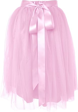 Dancina Girls Knee Length Tutu Layered Tulle Skirt Ages 2-13