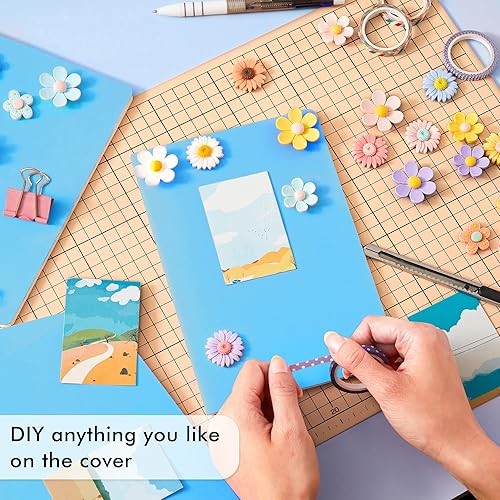 Miniatura 4 de feela - Paquete de 36 diarios de tapa suave a granel, diario de viaje con forro en blanco para mujeres y hombres, cuadernos con rayas universitarias