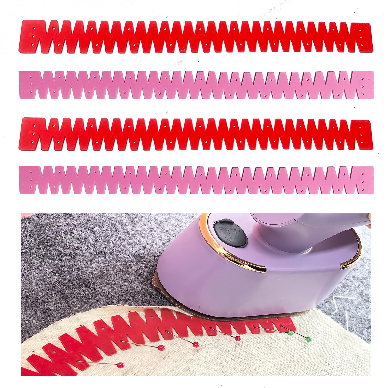 Dobladillo De Silicona Flexible Para Costura | Herramienta Ajustable Para Planchar Y Coser Dobladillos Perfectos