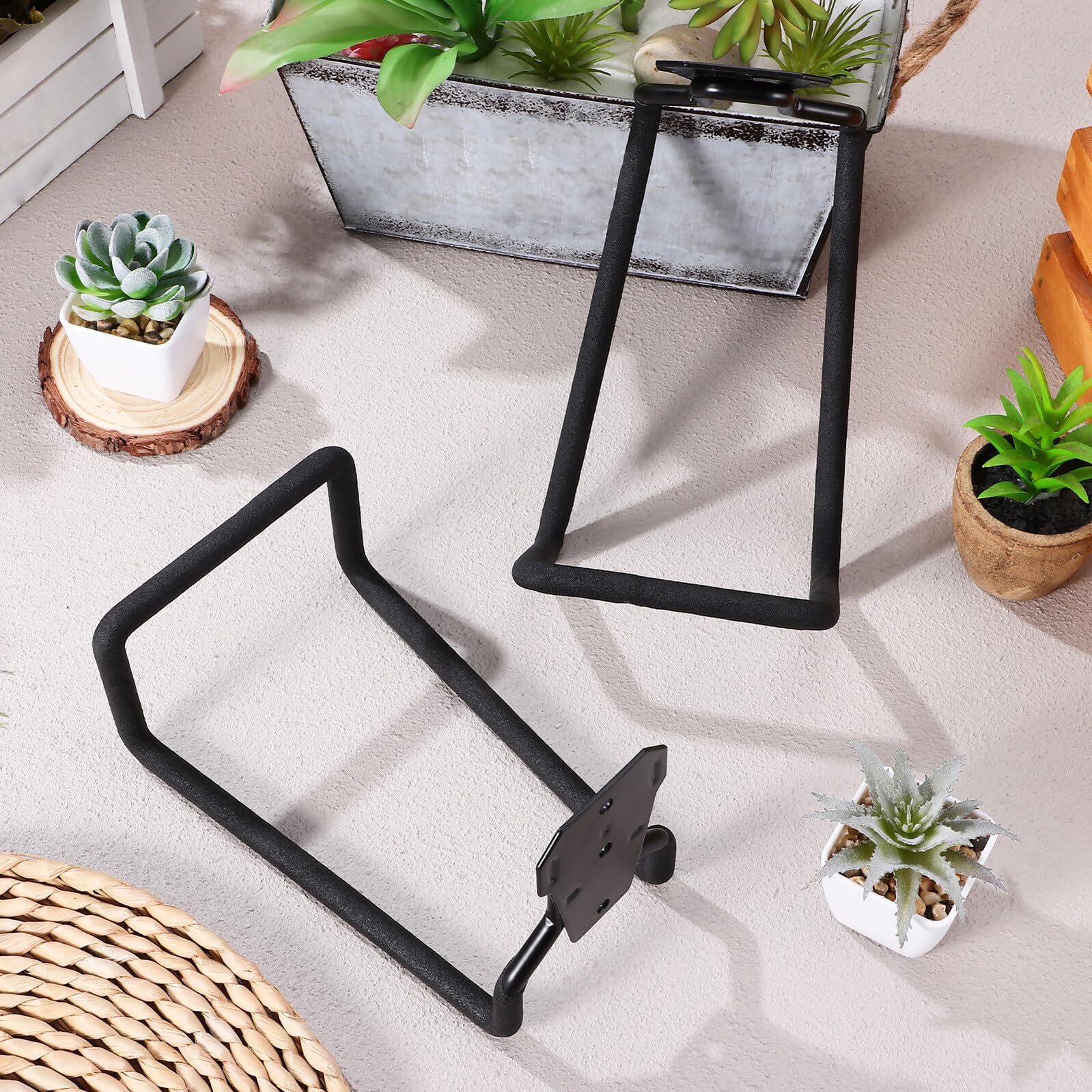 Veemoon 2pezzi Ganci Per Carichi Pesanti in Metallo Per Garage Ganci Per Scale Per Pareti Di Garage Supporti Per Tubi Acqua Per Esterni Supporto Per Tubi Da Giardino Da Montare Parete