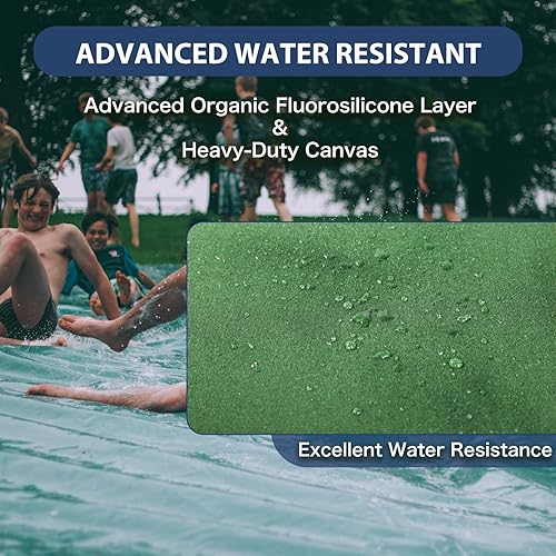 Miniatura 3 de Ezcasch Lonas de Lona de 8'x10' Pies de Servicio Pesado Impermeables con Ojales de Aluminio, Resistentes a los Rayos UV, Paño Protector Multiusos de
