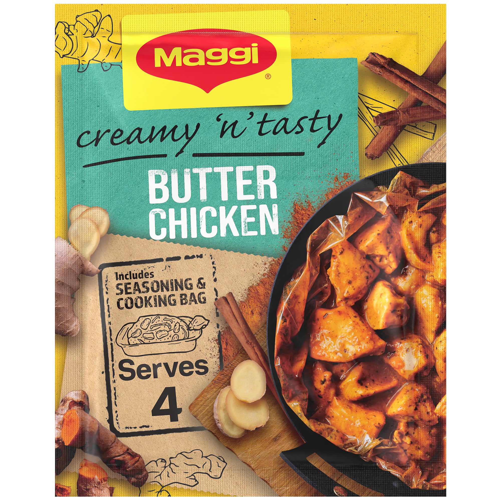 Maggi So Juicy Butter Chicken Recipe Mix (41g sachet)