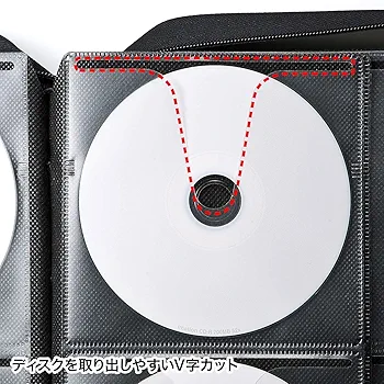 値下げ・黒の合成皮革ＣＤ・ＤＶＤ収納ケース９６枚収納１２個 楽天市場】CD収納ケース いれと庫 CD用 ライト 2個セット