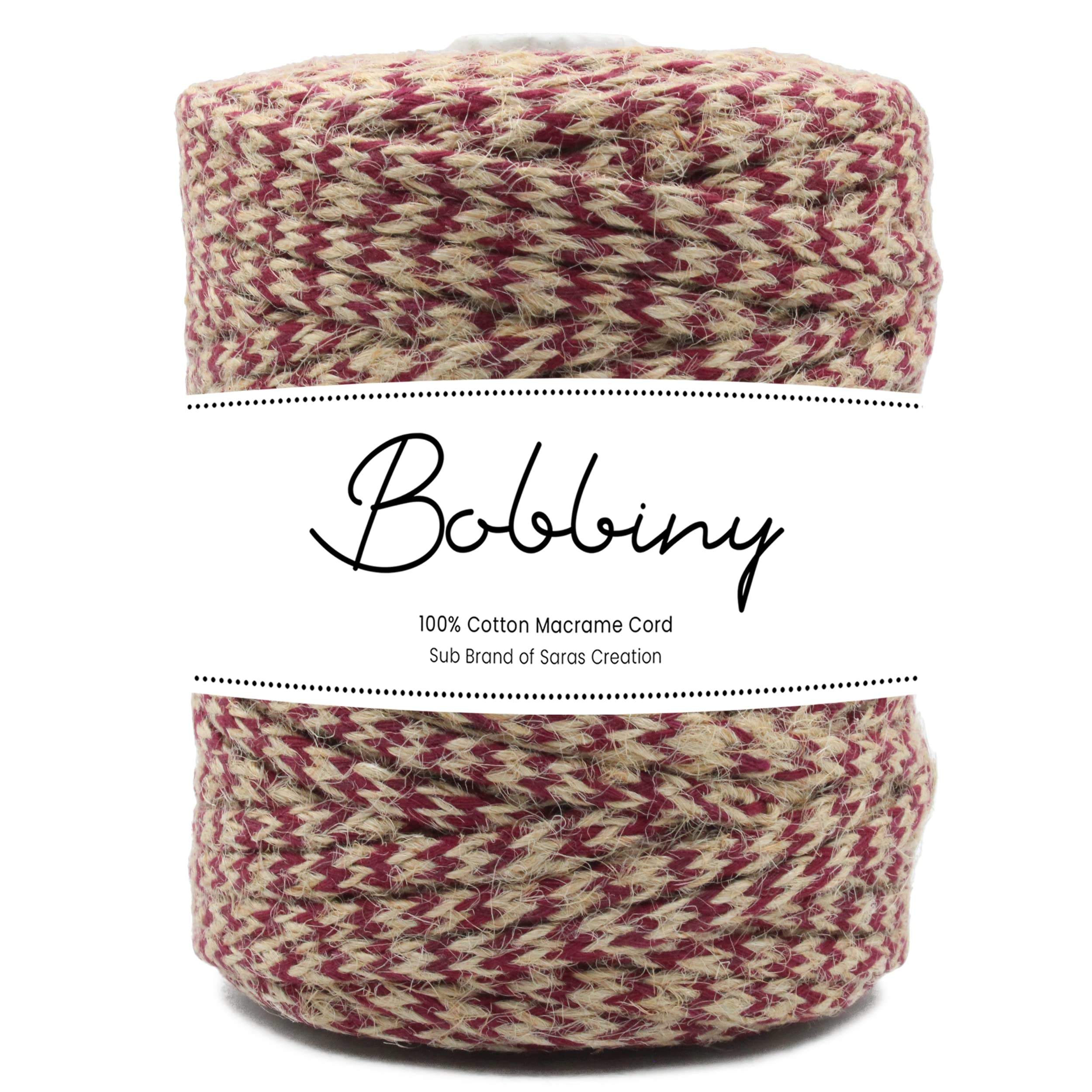 Bobbiny Natural Round Braided Jute Twine Rope - Linen Rustic String Cord for DIY, Party, Wedding, Gift Wrapping and Other Projects | Black Mix | 4mm, 20 Meters — Amazon image 12
