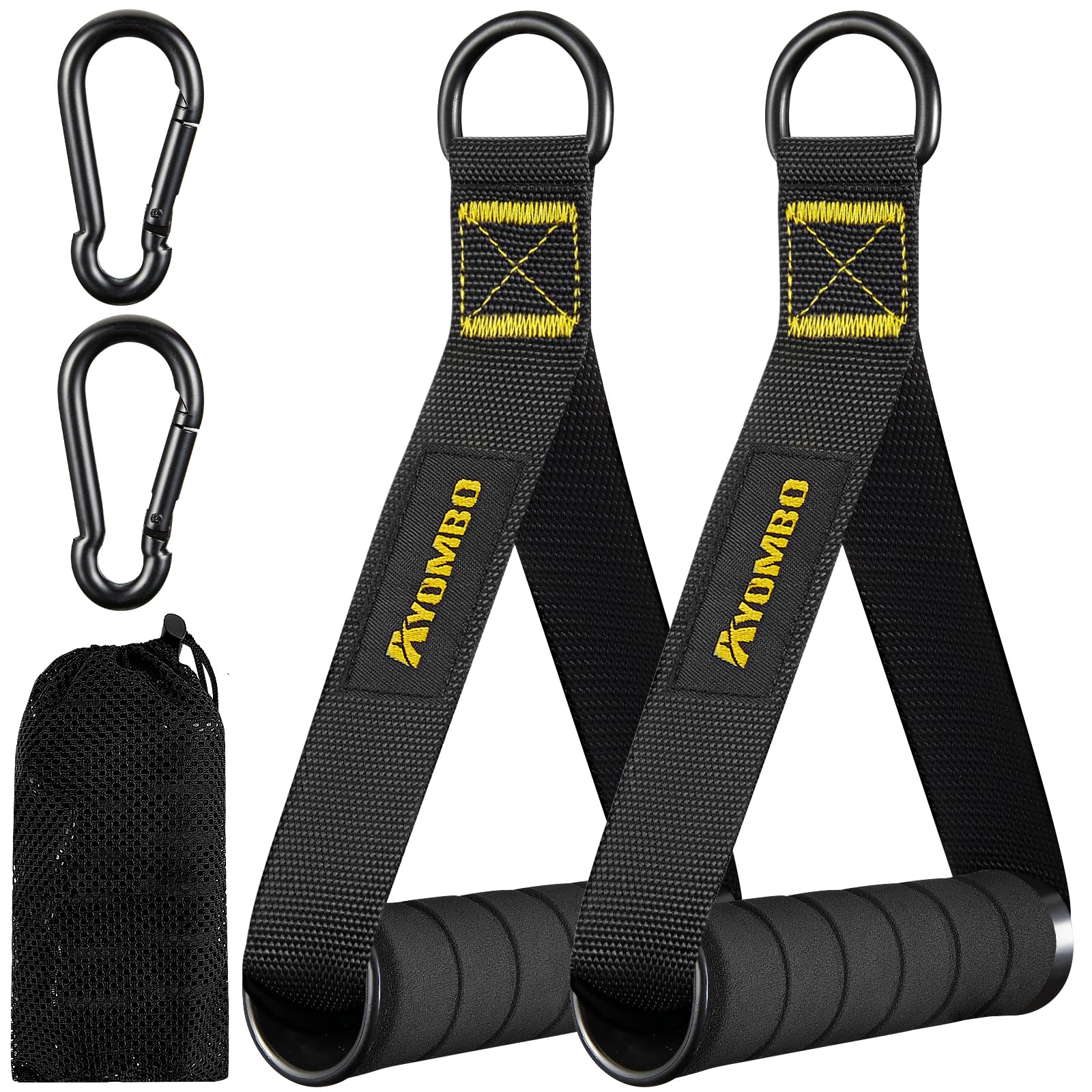 Exercise Equipment, Cable Machine Attachment, Gym Equipment Resistance Bands Handles for Pull Down Workout, Exercise Handle Accessories, Use to Pulley System Machine and Strength Trainer