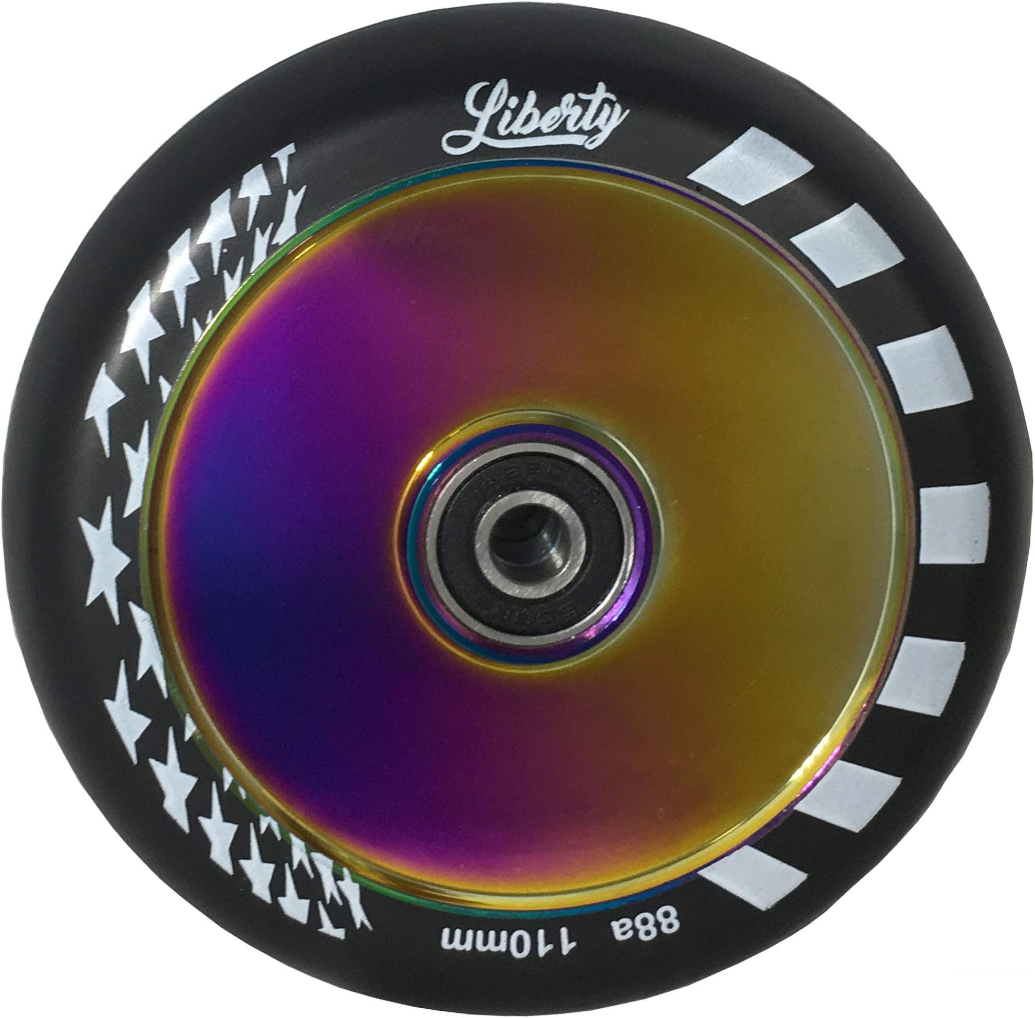 Liberty Pro Scooters- Single Series - 110mm Hollow Core Wheel (Neo Chrome - Oil Slick) - Single Wheel