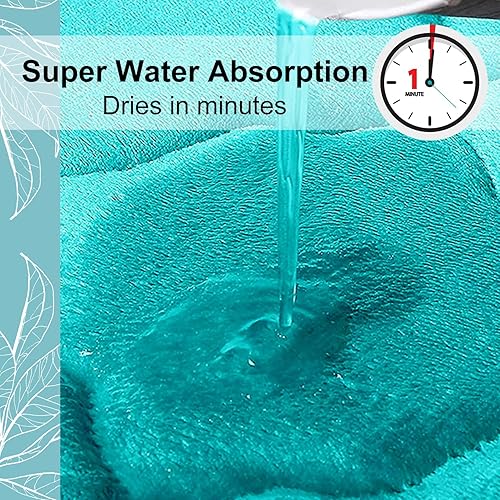 Miniatura 6 de Olanly - Alfombra de baño de espuma viscoelástica, ultra suave, antideslizante y absorbente, lavable a máquina, cómoda, gruesa alfombra de baño para