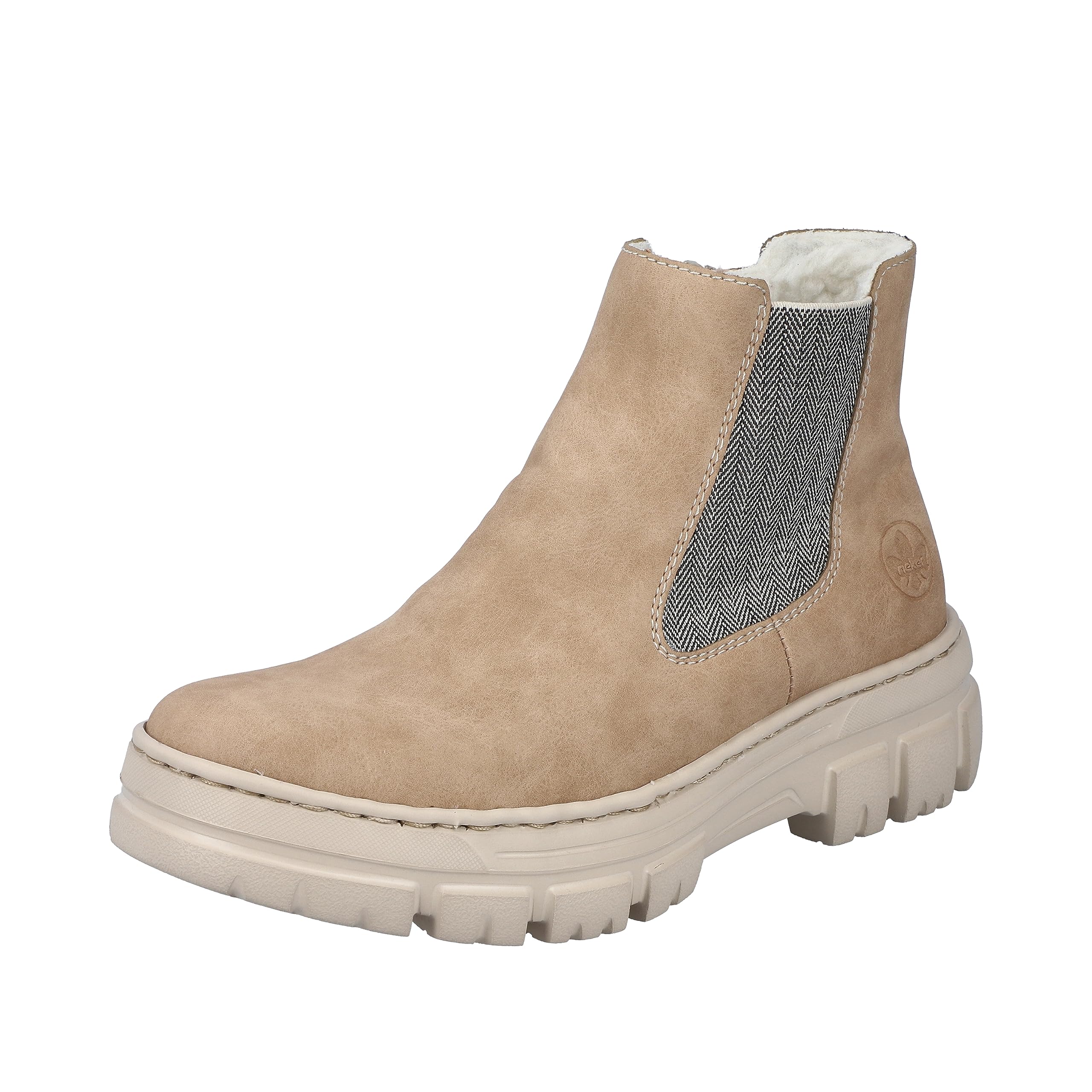 Rieker Women's Z7465Chelsea Boots, Beige 60, 3.5 UK