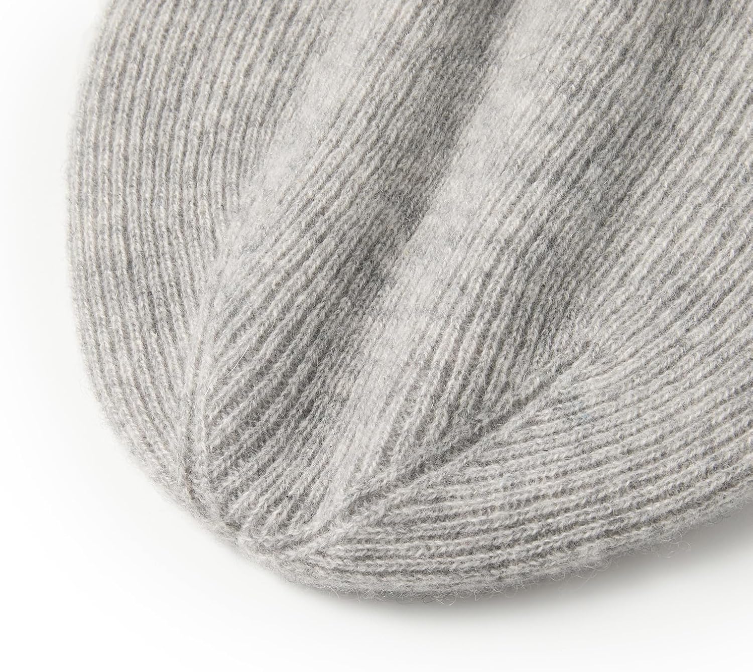 100% Pure Cashmere Double-Layered Beanie Hat for Women & Men, Winter Warm Soft Unisex Ribbed Skull Cap Hat - Image 3