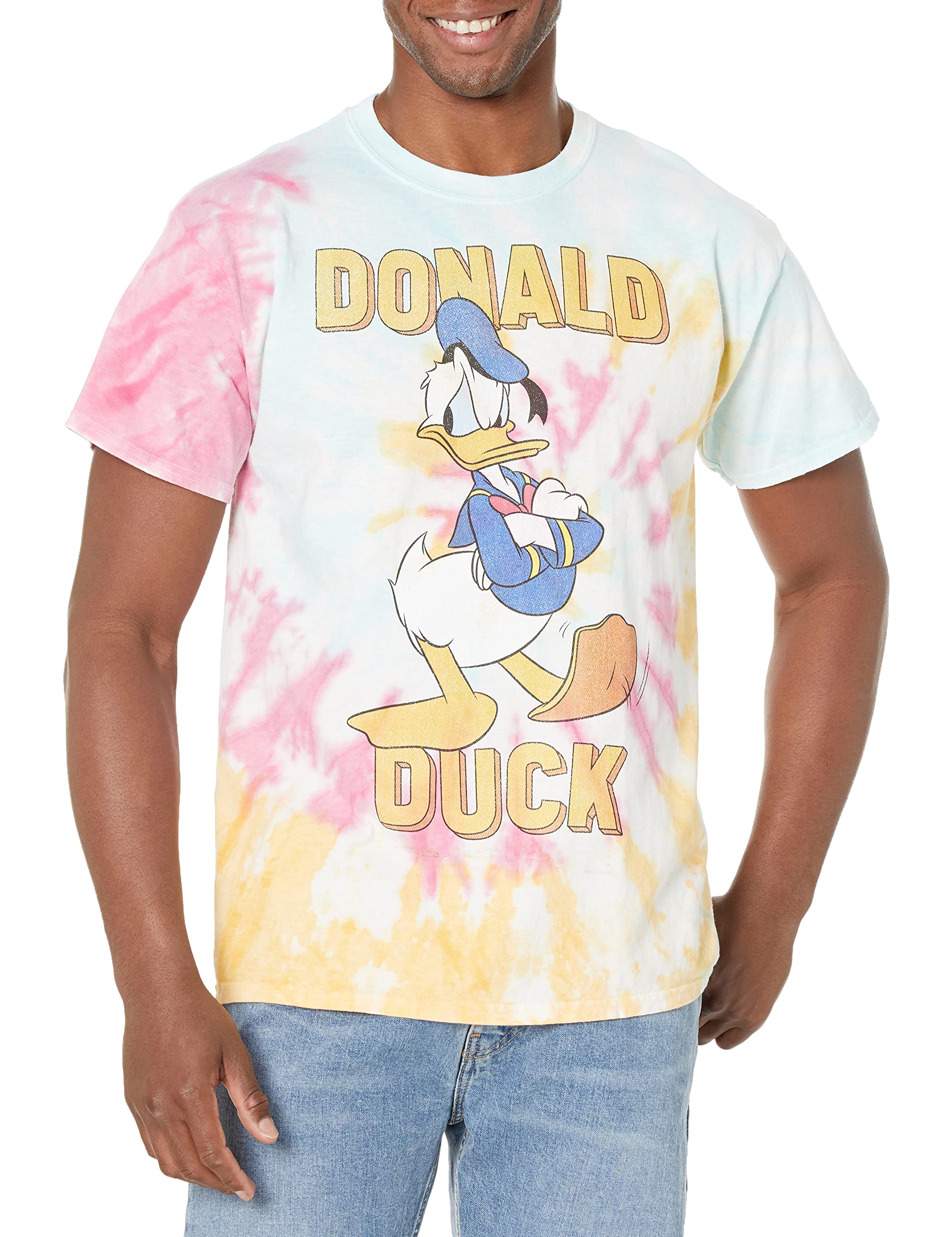 Disney Characters Donald Duck Young Men's Short Sleeve Tee Shirt
