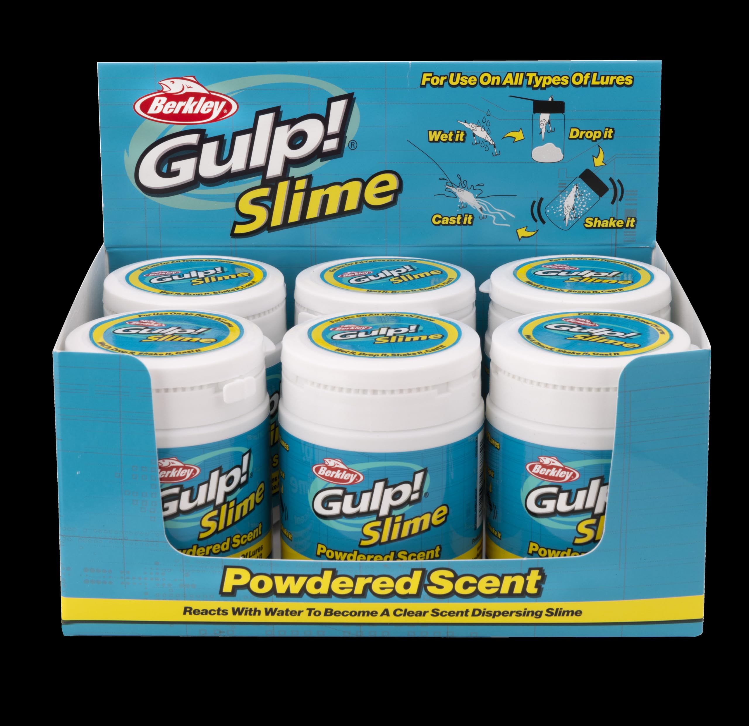 Berkley Gulp!® Slime Fishing Attractant - Trockenpulver-Duftverstärker für weiche Köder, Harte Köder und Jigköpfe - schnell freisetzende Schleimformel für Süß- und Salzwasserangler