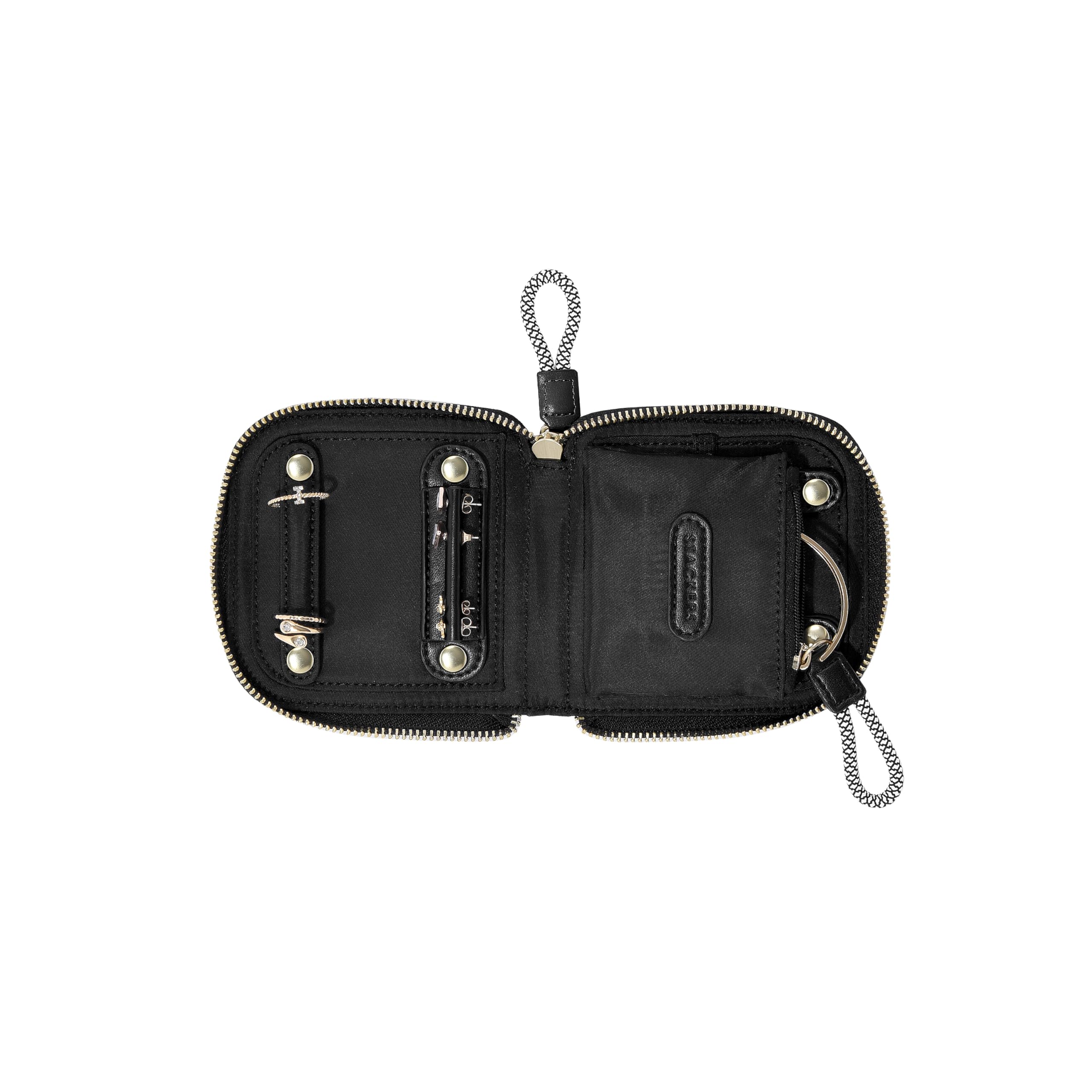 Stackers Recycled Nylon Black Jewellery Roll