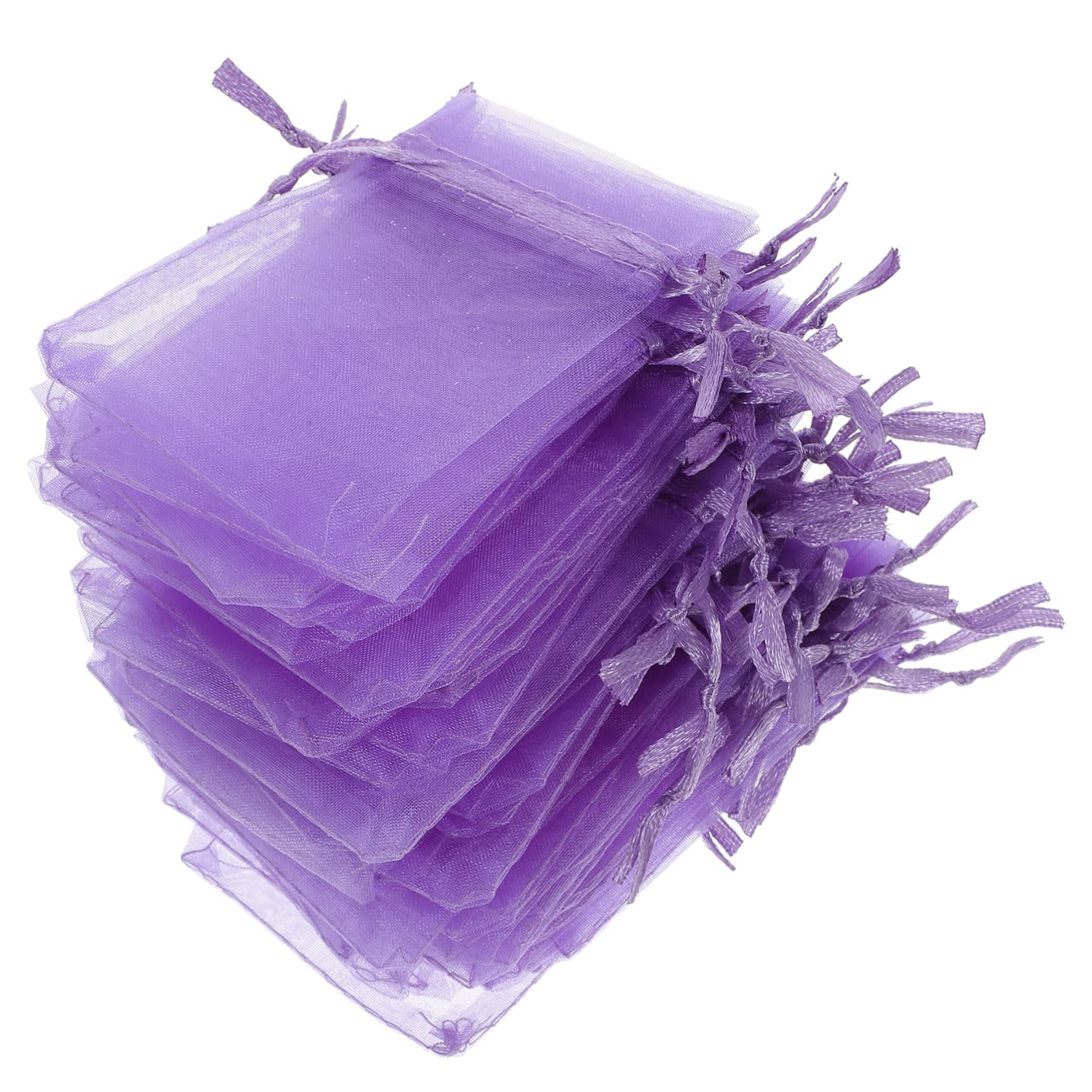 Didiseaon 250 Pz sacchetto in organza sacchetti netti sacchetti per la festa borsette portaconfetti natalizi di organza piccole borse con coulisse