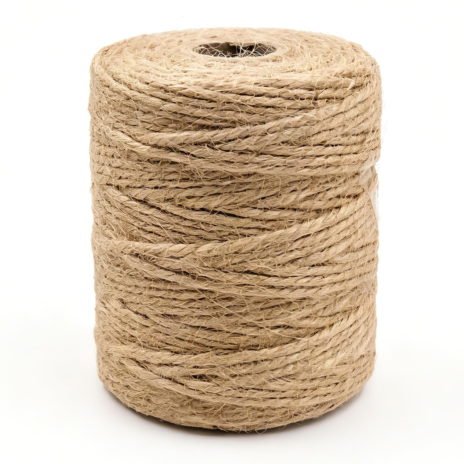 3mm Jute Garden String, 100m 3Ply Natural Brown Jute Twine, Strong Garden Rope for Bundling Floristry Crafts and Wedding Decor