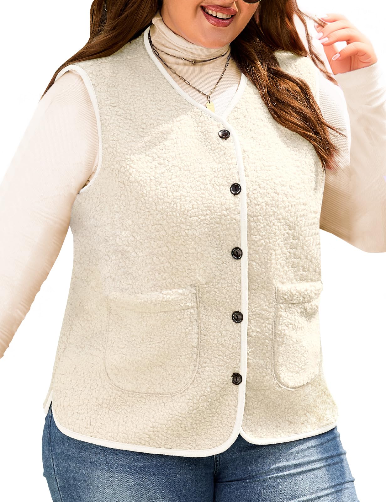 Yuson Girl Damesvest, teddyvest, fleece, mouwloos, zacht, mouwloos, elegant, voor herfst en winter, thermisch vest, licht fleecevest met zakken, warm vest met ritssluiting, softshell, Grijs, M Yuson Girl Damesvest, teddyvest, fleece, mouwloos, zacht, mouwloos, elegant, voor herfst en winter, thermisch vest, licht fleecevest met zakken, warm vest met ritssluiting, softshell, Grijs, M