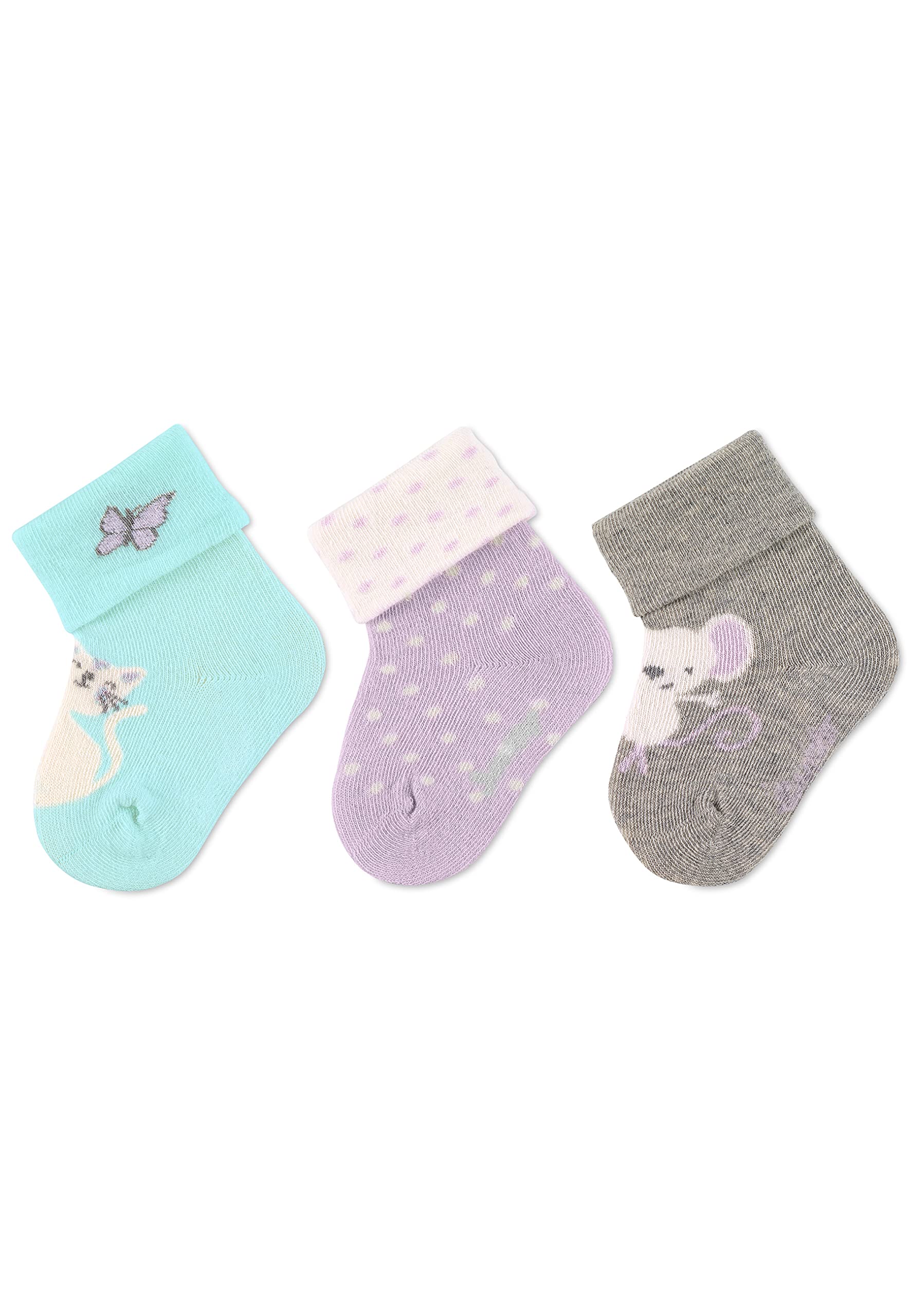 Sterntaler Mädchen Baby-söckchen 3er-pack Katze Socken
