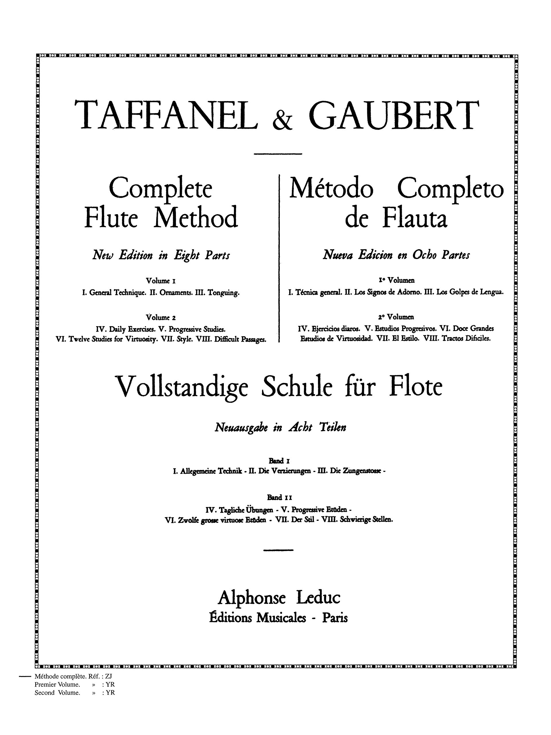Taffanel/Gaubert: Complete Flute Method - Image 2