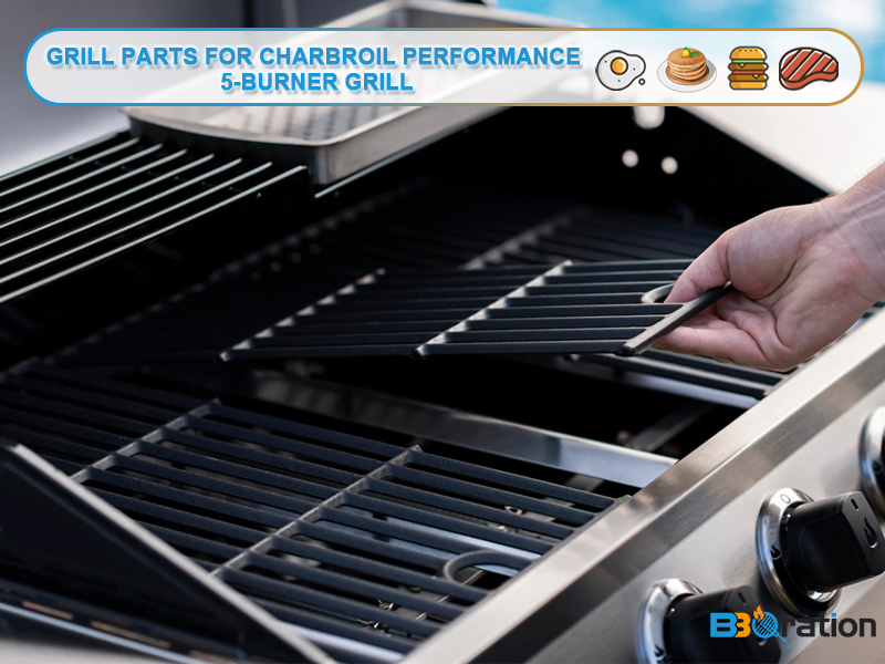 Uniflasy Kit Ricambio Per Griglia Charbroil Performance: Piastre Calore, Bruciatori E Accenditori