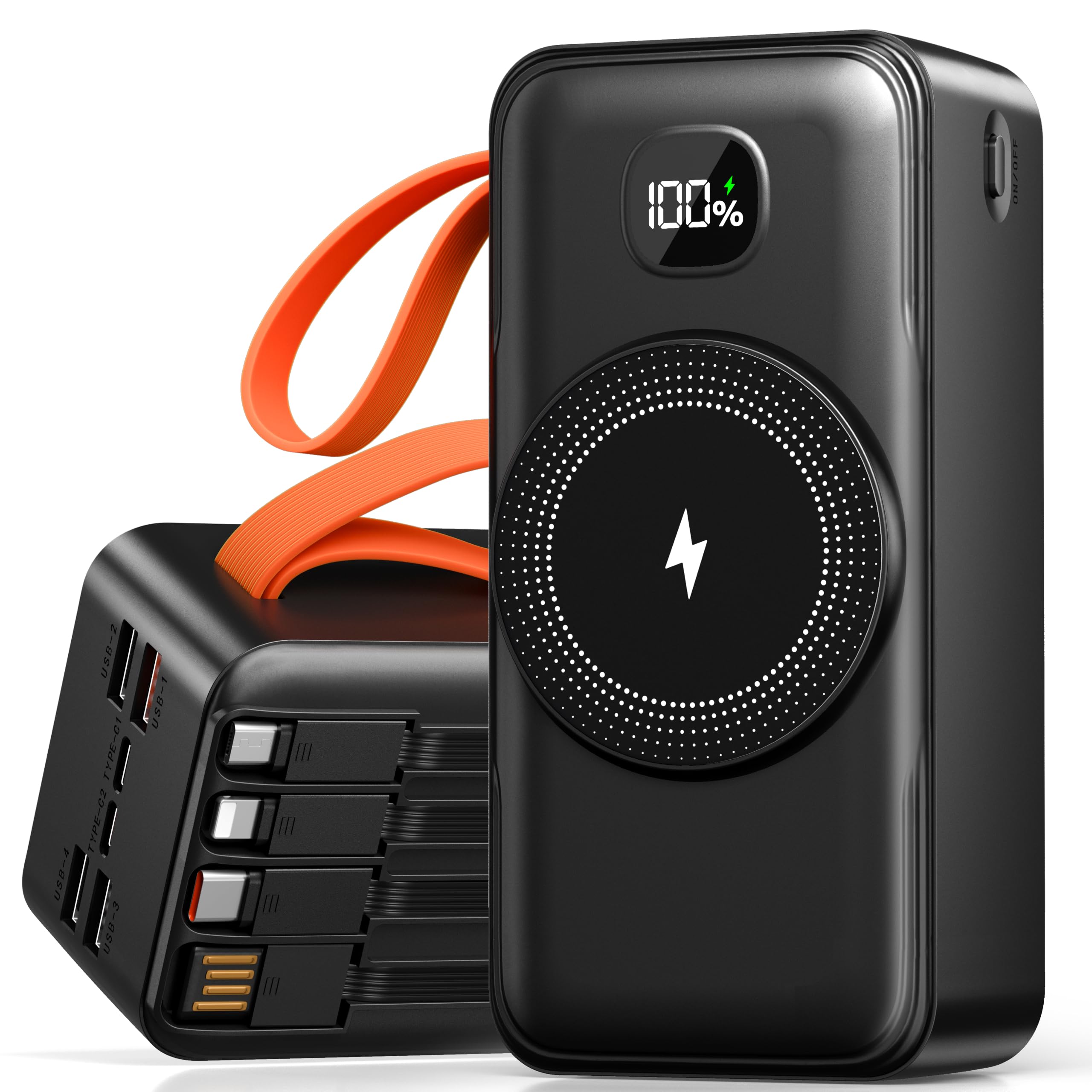 66800mAh Batterie Externe Magnetique Charge Rapide, 15W Chargement sans Fil