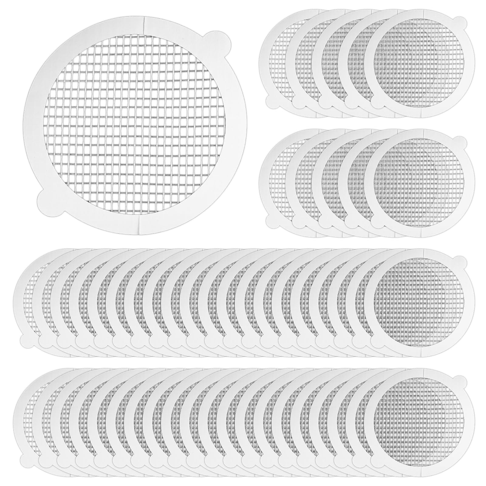 Ruiunchu 50 Pack Disposable Shower Hair Catcher, Shower Drain Cover