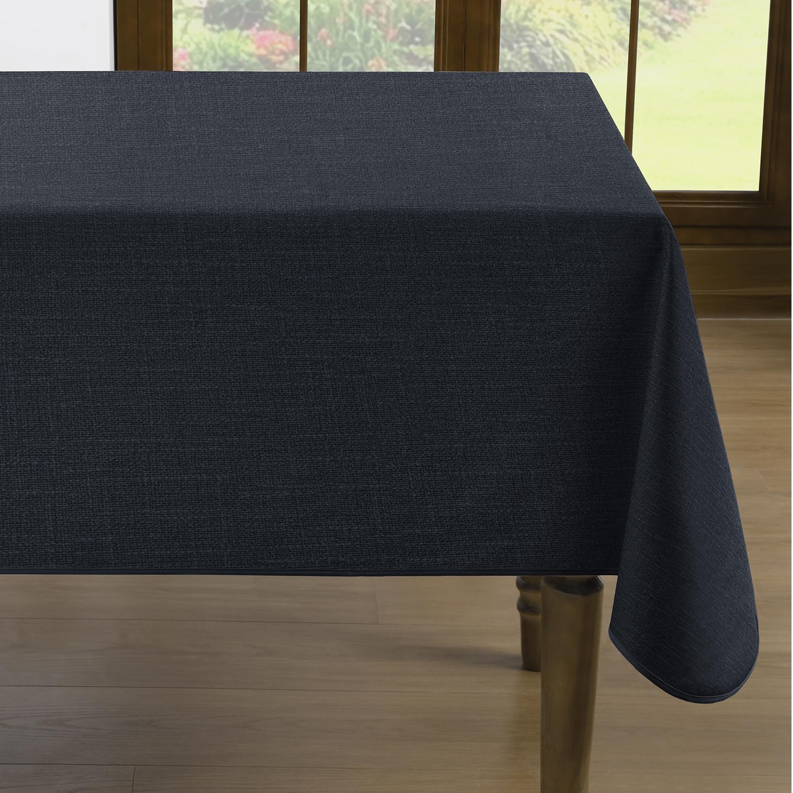 Romanstile Wachtuchtischdecke mit Saum Leinenopitk