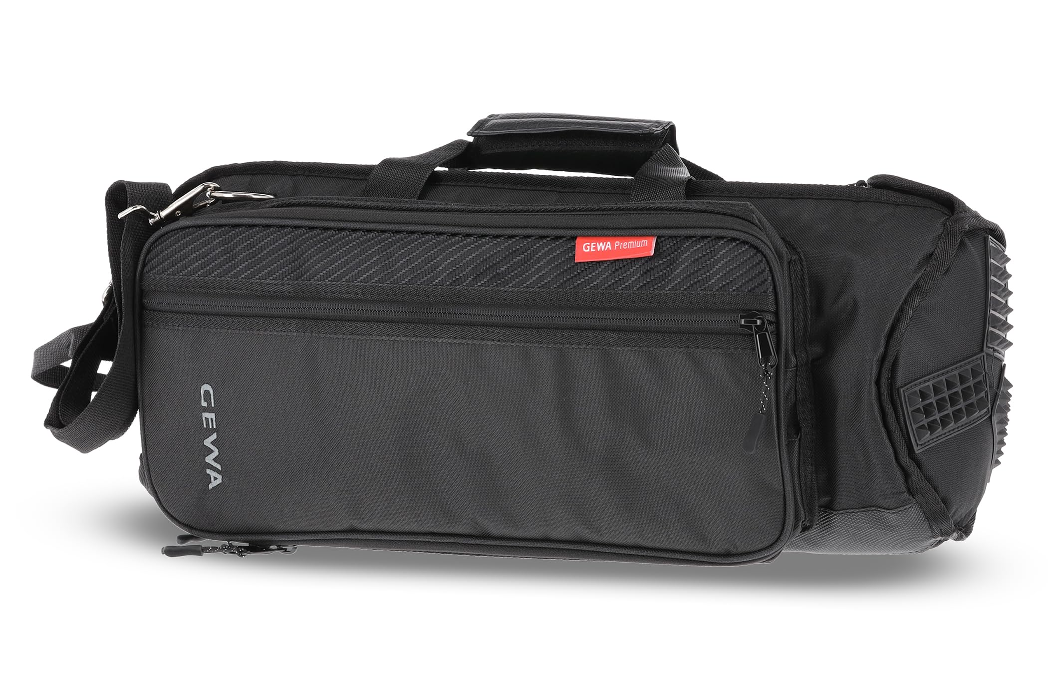GEWA sac de transport Premium pour trompette - Cordura 600 Denier - Résistant à la déchirure et à l'eau - Rembourrage de 30 mm - Renfort en contreplaqué pour pavillon - Noir