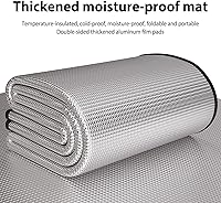 Vista 4 de Almohadillas de camping para dormir – Alfombrilla de dormir al aire libre con capa impermeable y de papel de aluminio Almohadilla de viaje