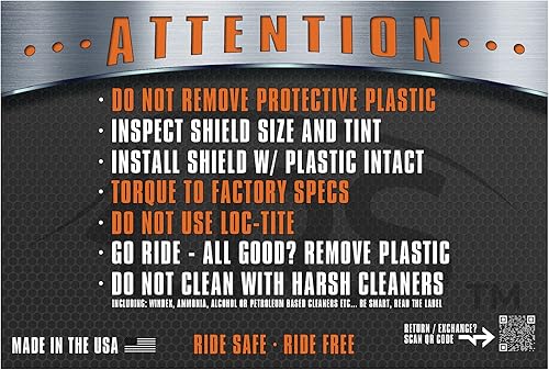 Miniatura 3 de Long Ride Shields Parabrisas HD Dyna Falcon Gold Series Acrílico (tinte oscuro)