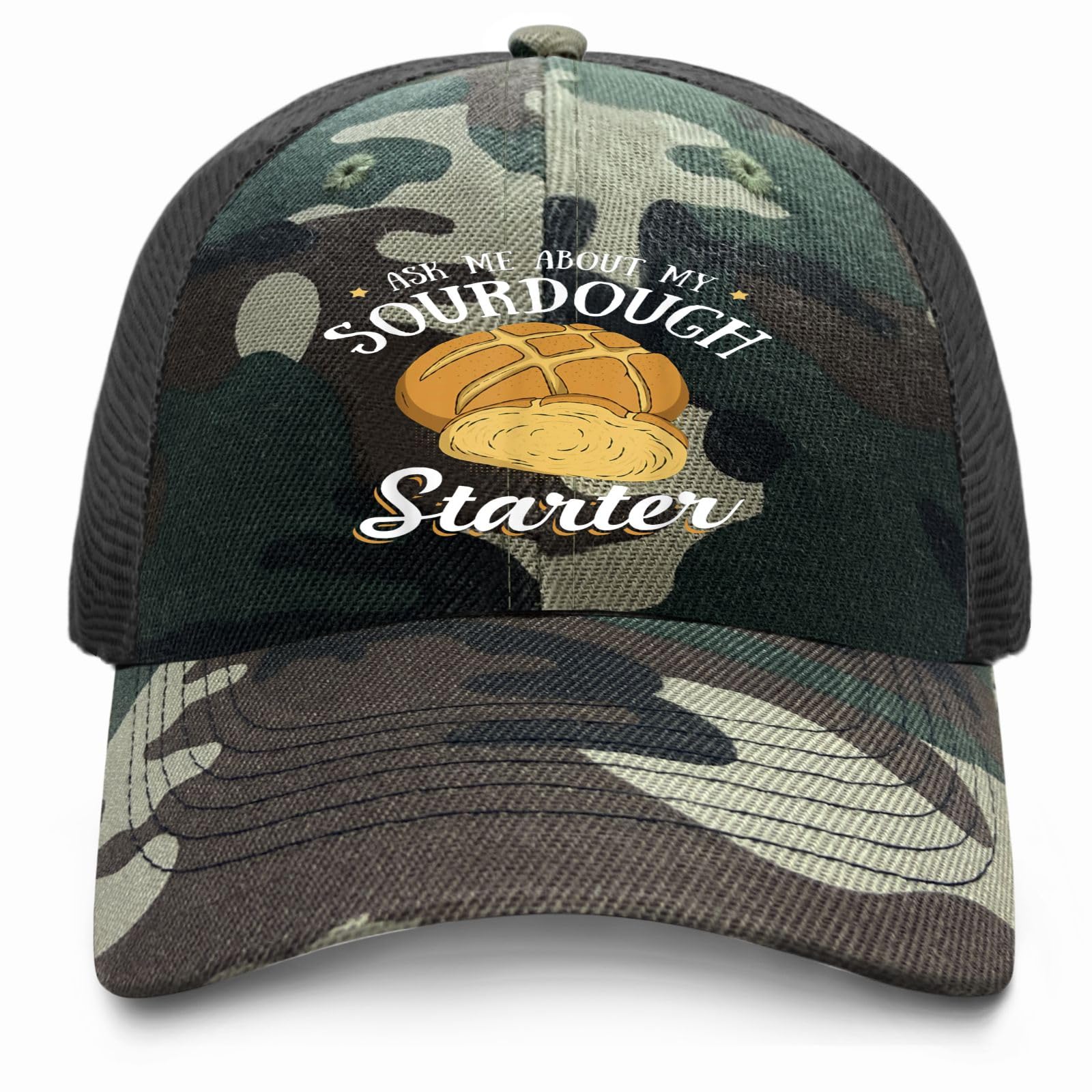 Ask Me About My Sourdough Starter Bread Baking Baker Bakery Baseball hat