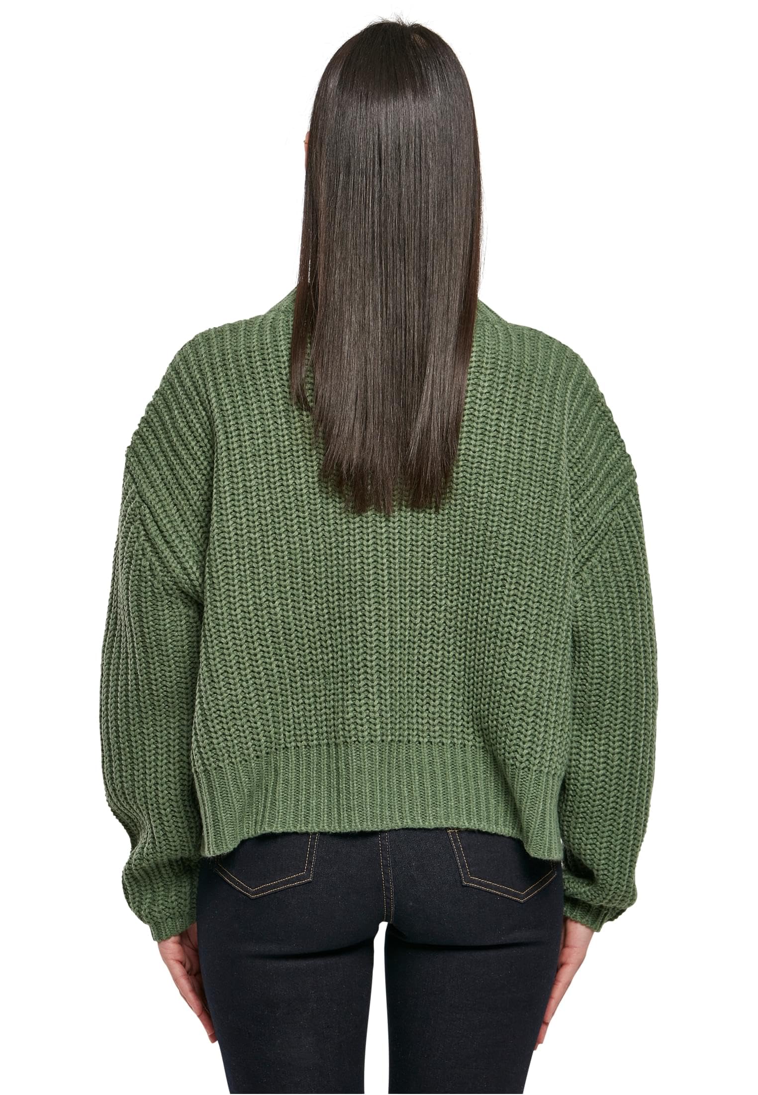 Urban Classics Damski sweter oversize strój dresowy damski, Szałwia, S