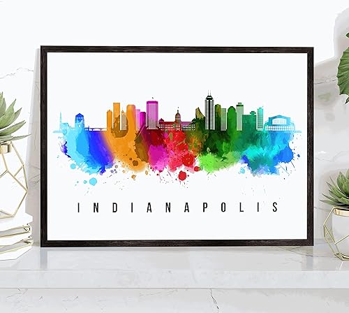 Vista 76 de Póster de Atlantic City Skyline New Jersey, pintura de paisaje urbano de Atlantic City, póster de Atlantic City New Jersey, impresión de paisaje