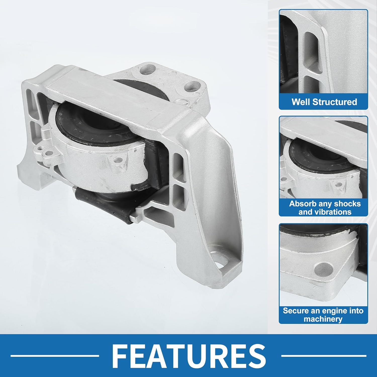Engine Motor Mount No.BBN339060B Transmission Mount for Mazda 3 2.5L 2012-2013 Metal Rubber