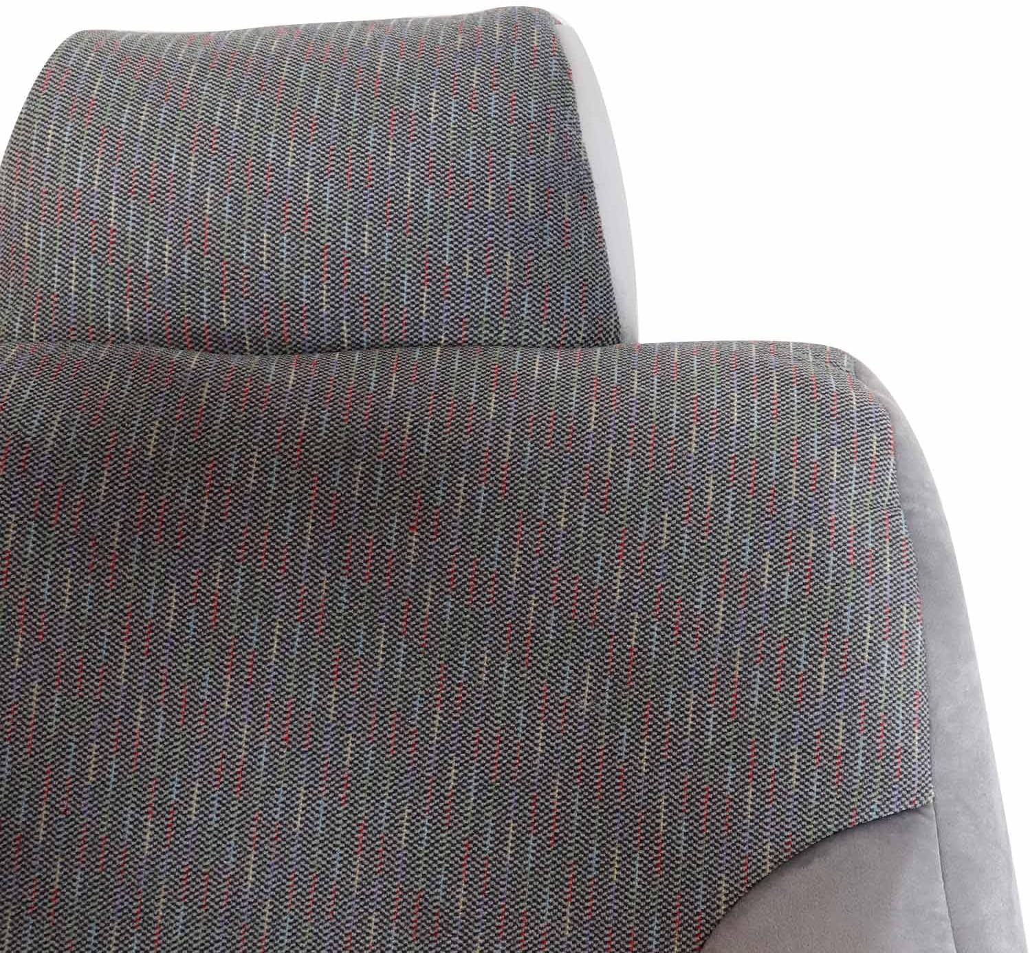 SecosAutoparts Driver Side Top Lean Back Replacement Cloth Seat Cover Gray Compatible with Dodge Ram 1500 2500 3500 SLT 1994 1995 1996 1997