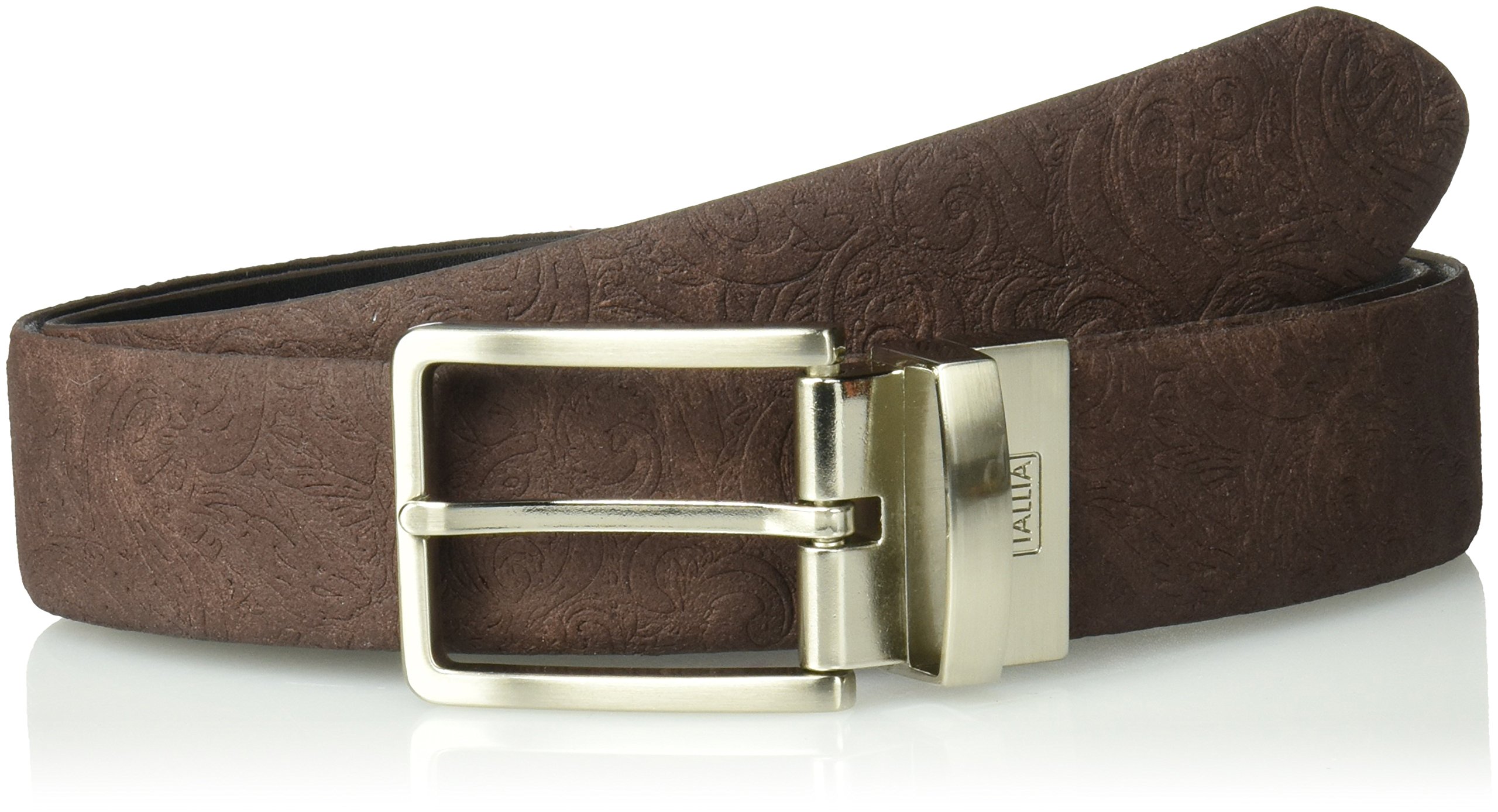 Van Heusen Men's Suede Embossed Reversible Belt