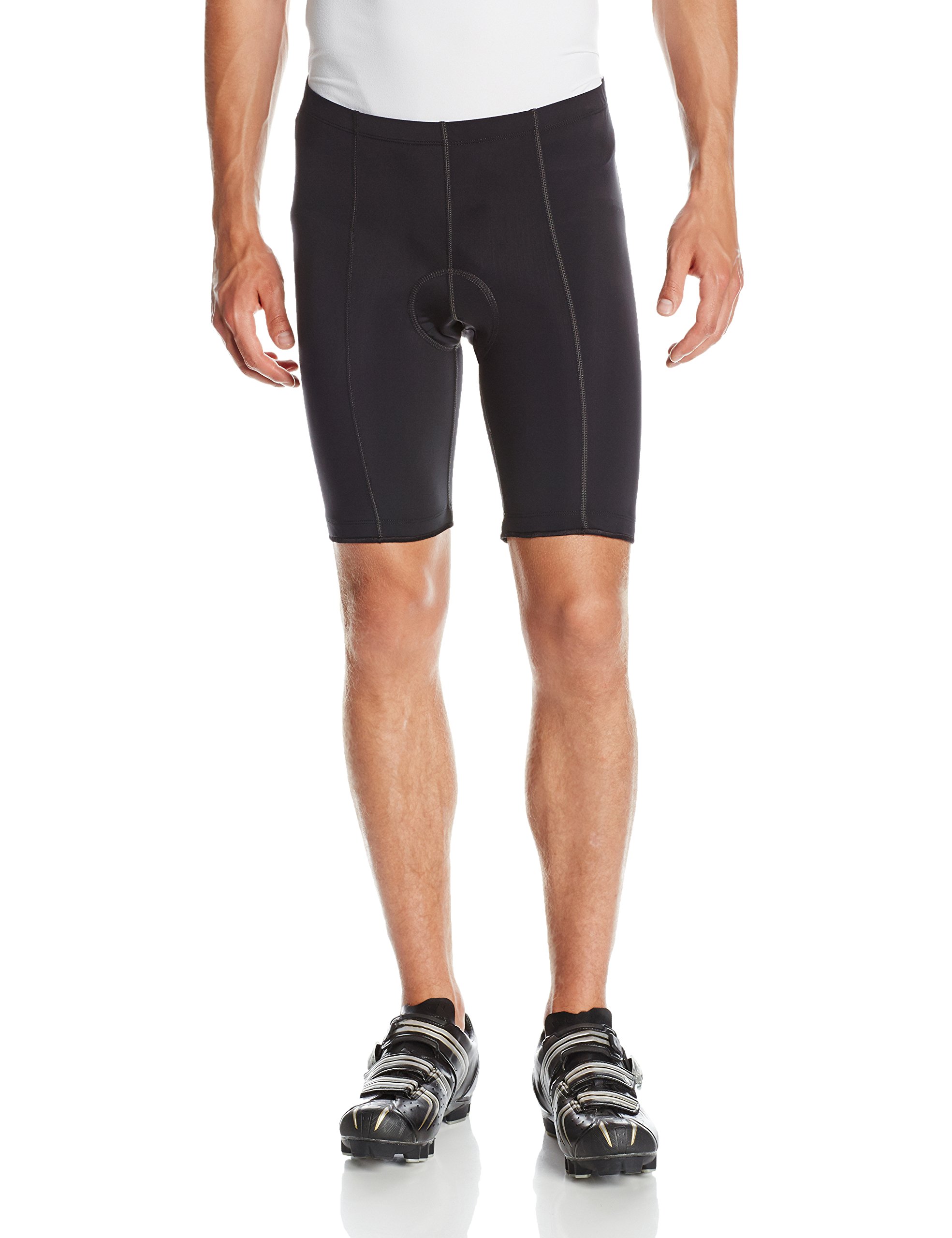 Men's Flat Seam Cycling Short, Gel Pad, Black