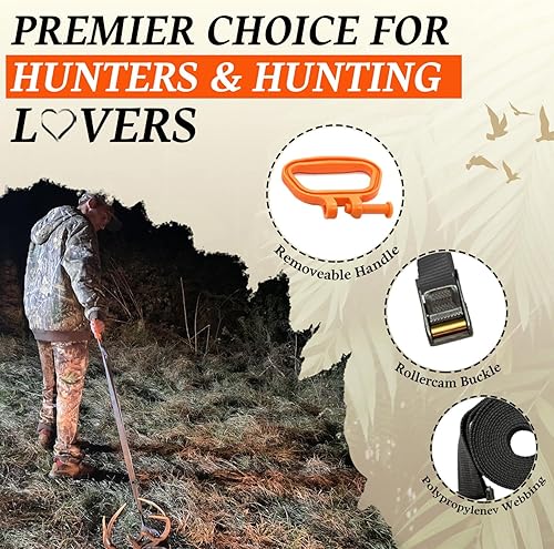 Miniatura 5 de MULTUS Equipo de caza con amarre de arrastre de ciervo - 2 unidades