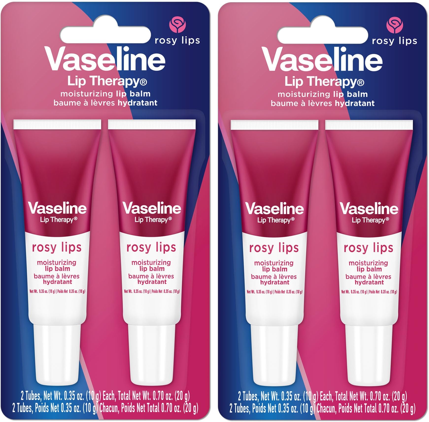 Lip Therapy Rosy Lips Moisturizing Lip Balm - Twin Pack (2-Pack)