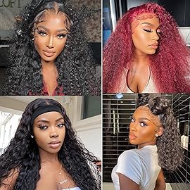 Iraatraa Wig Band and Lace Melting Band Set - Elastic Edge Wrap Bands to Keep Lace Front Wigs in Place and Lay Edges (5 Piece Set, Black)