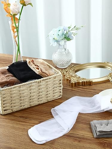 Miniatura 4 de Geyoga 20 Pairs Knee High Stockings for Women Sheer Knee High Socks Nylon Socks, 5 Colors