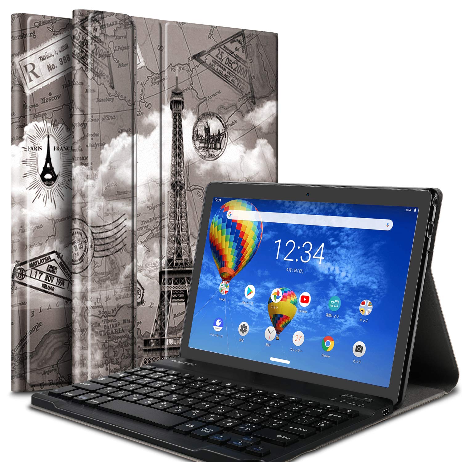 Amazon.co.jp: PCATEC レザーTPUケース付き Bluetooth キーボード US