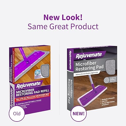 Miniatura 7 de Rejuvenate Click N Clean - Recambio de almohadilla de restauración de microfibra, para trapeador en aerosol multisuperficie, lavable a máquina