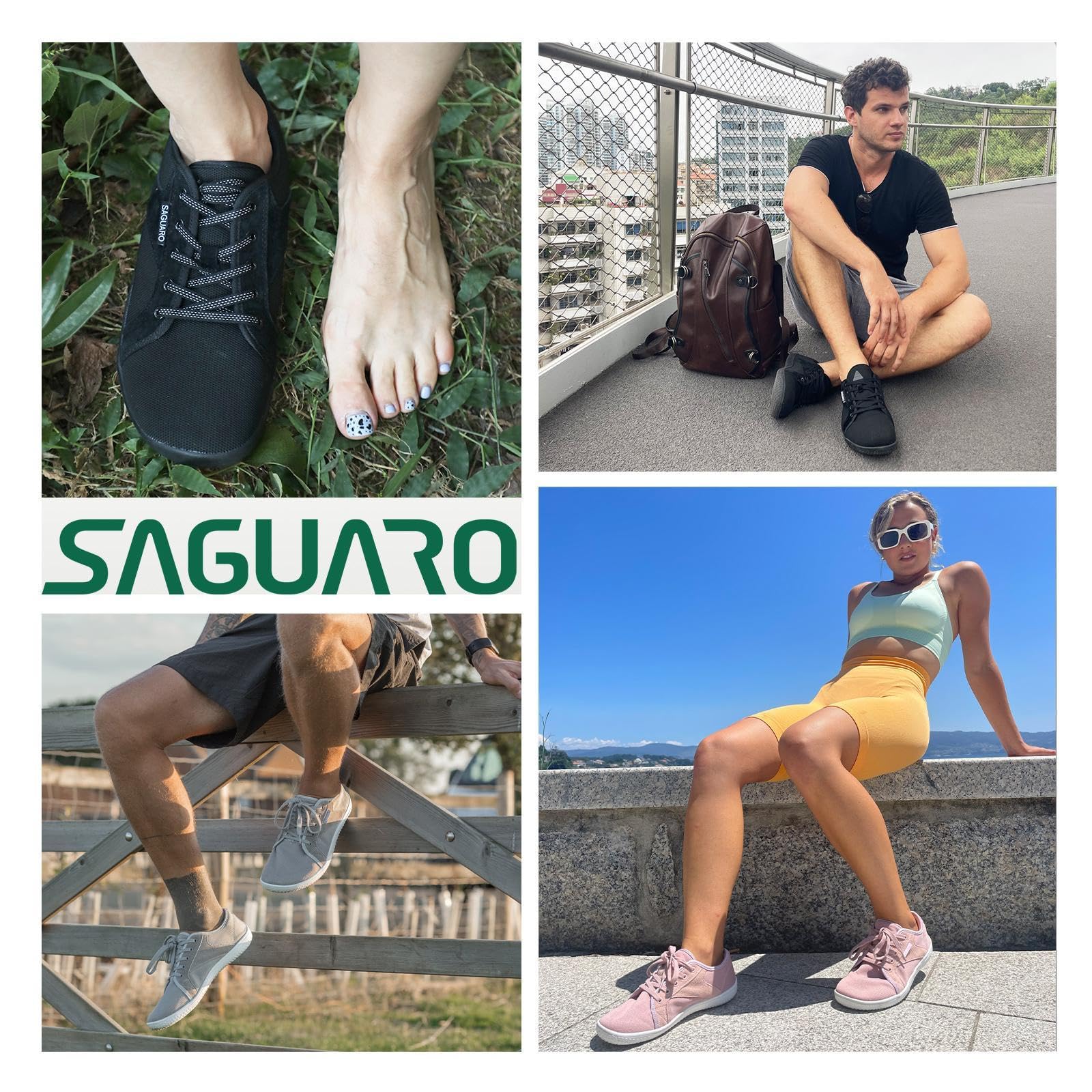 SAGUARO Unisexe DuckStride Knit Chaussures Pieds Nus - Luck Ⅰ