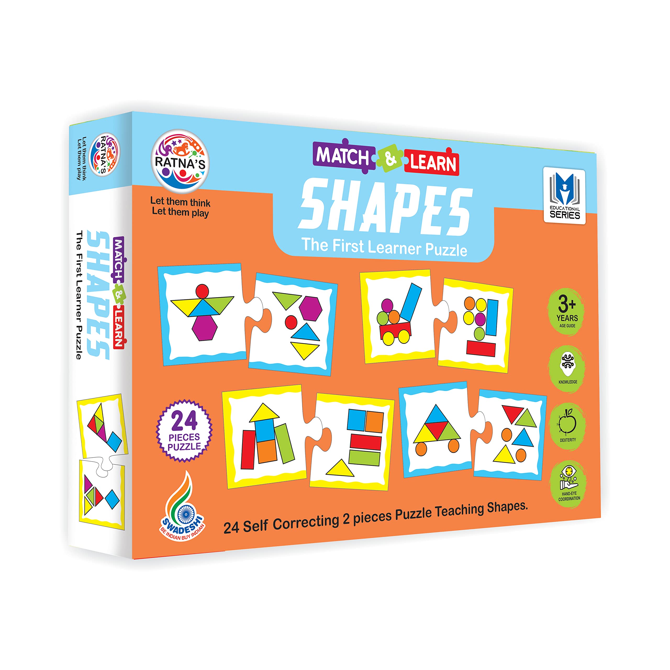 RATNAS Educational Jigsaw Puzzle Range for Kids (Match The Shapes) (B01J5QJZ14) Amazon Price History, Amazon Price Tracker