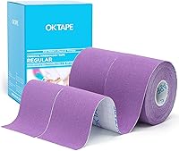 Vista 28 de OK TAPE Cinta de kinesiología de algodón original regular (paquete de 2), cinta atlética terapéutica elástica resistente al agua, sin látex