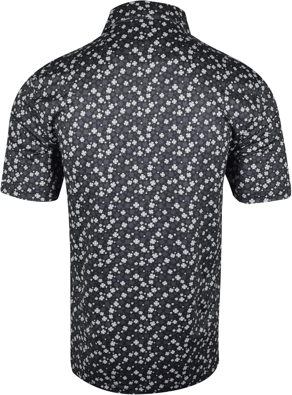 Snake Eyes Lucky Clover Print Golf Polo Shirt