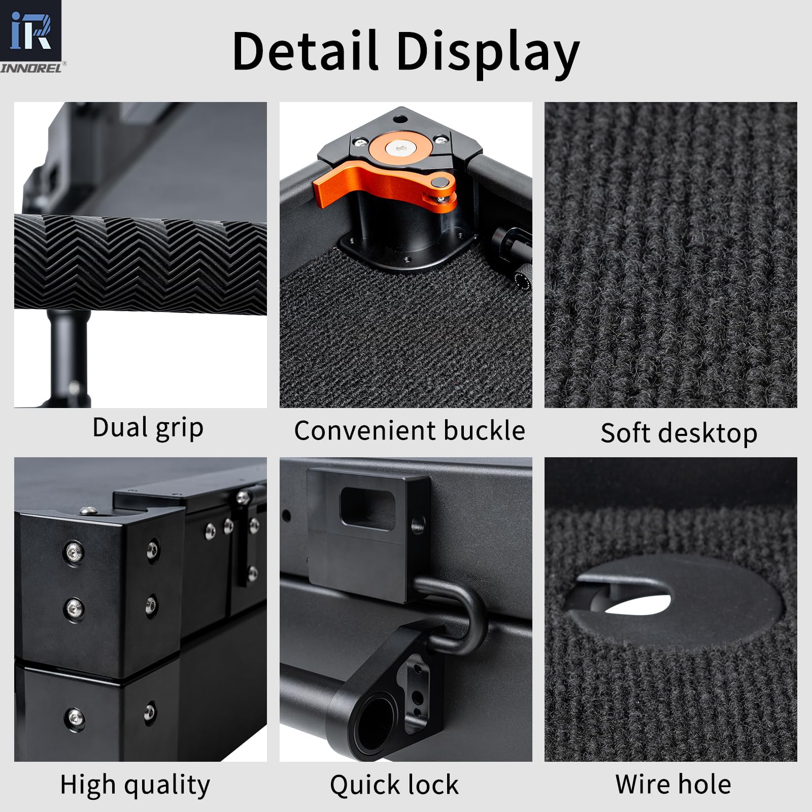 INNOREL DY-120 Carrello per la produzione di video per fotografi, videomaker e filmmaker. Carico utile 220 kg. Carrello portaoggetti DIT/suono/illuminazione. Si ripiega fino a una custodia