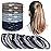 Chuangdi 12 Pieces Cotton Hair Ties Braided Elastic Hair Bands Ropes Braided Ponytail Holders Accessories for Women(Navy Blue, Sky Blue, Gray)